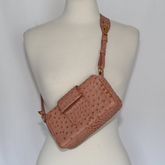 Cape Cobra Handbags - VTG Mint! Authentic Cape Cobra Luxurious Genuine Ostrich shoulder crossbody bag